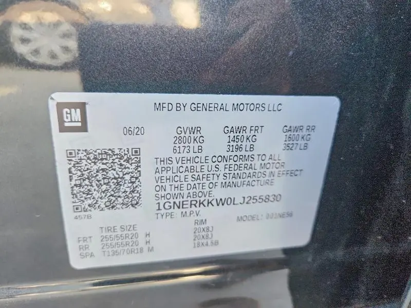 2020 CHEVROLET TRAVERSE PREMIER  