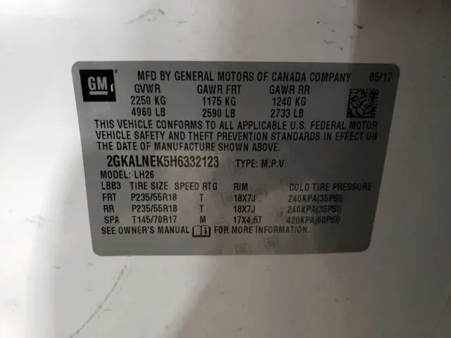2017 GMC TERRAIN SLE