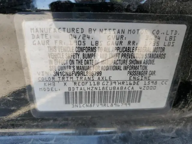 2024 NISSAN VERSA SR  