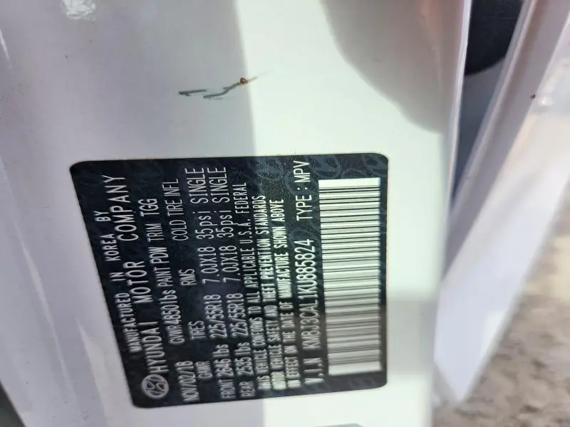 2019 HYUNDAI TUCSON SEL  