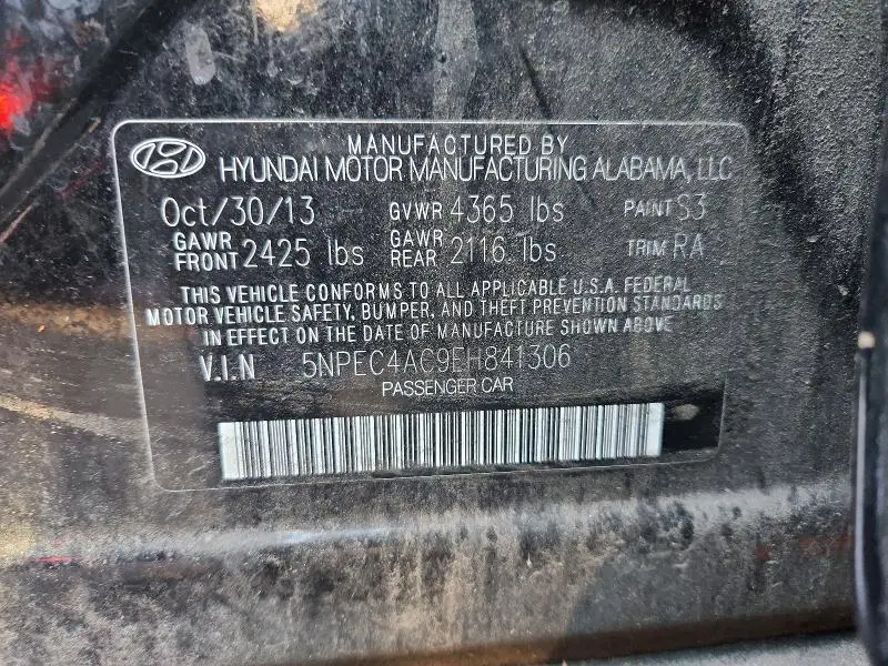2014 HYUNDAI SONATA SE  