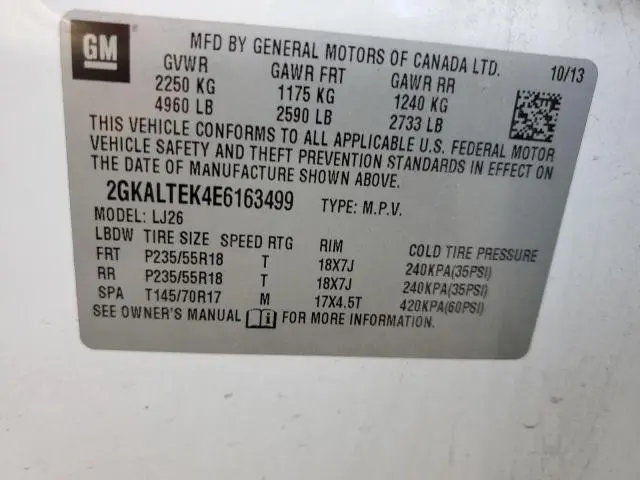 2014 GMC TERRAIN SLT  