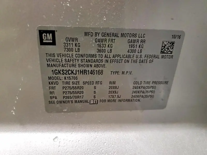 2017 GMC YUKON DENALI  