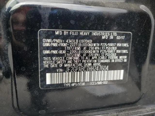 2017 SUBARU CROSSTREK PREMIUM  