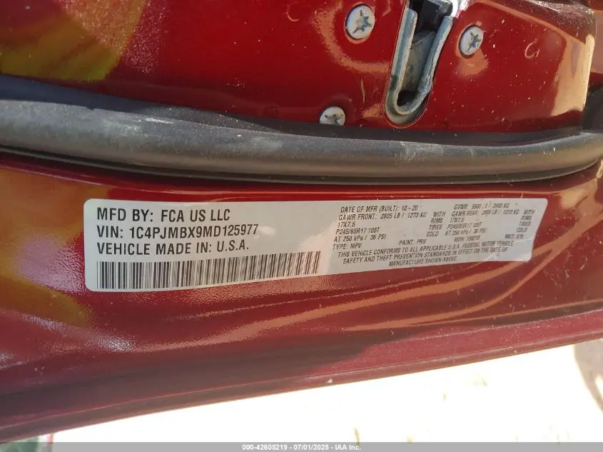 2021 JEEP CHEROKEE TRAILHAWK 4X4