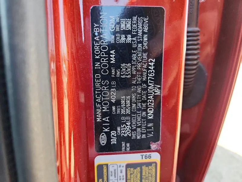 2021 KIA SOUL S  