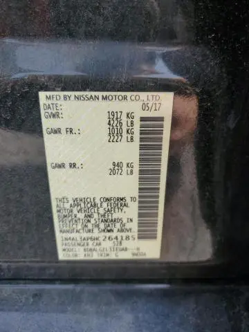 2017 NISSAN ALTIMA 2.5