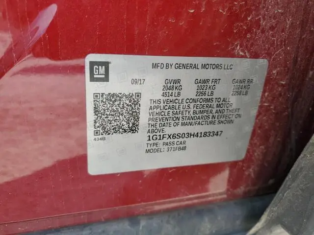 2017 CHEVROLET BOLT EV PREMIER  