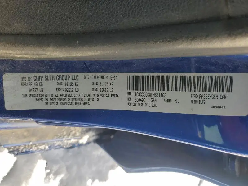 2015 CHRYSLER 200 C  