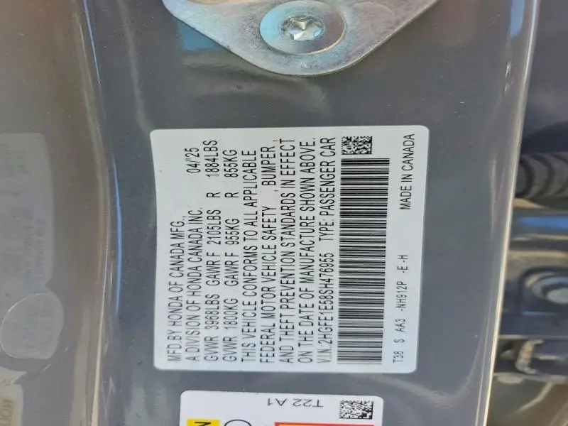 2025 HONDA CIVIC SI  