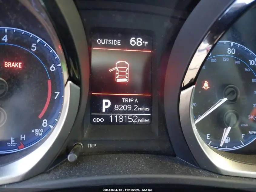 2015 TOYOTA COROLLA S PLUS