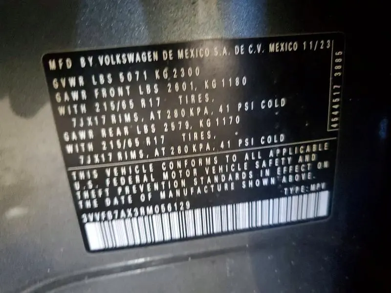 2024 VOLKSWAGEN TIGUAN S  