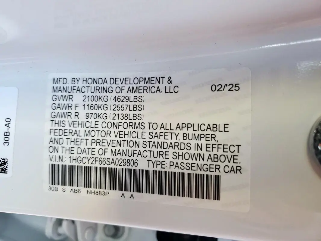 2025 HONDA ACCORD HYBRID EXL  