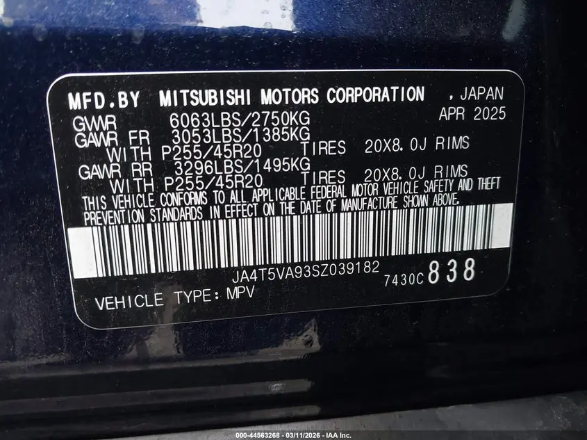 2025 MITSUBISHI OUTLANDER PHEV SE S-AWC