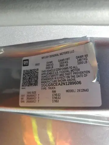 2022 CHEVROLET COLORADO LT  