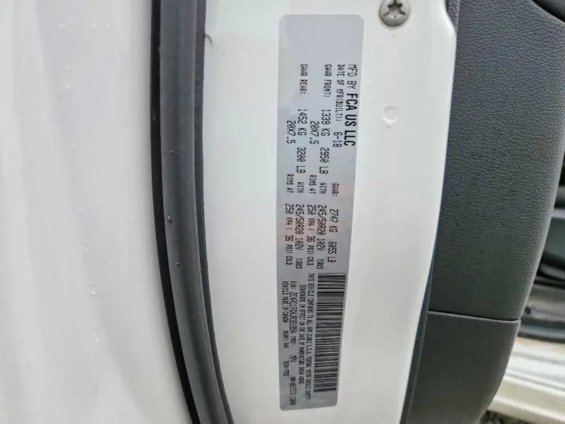 2018 CHRYSLER PACIFICA TOURING PLUS  