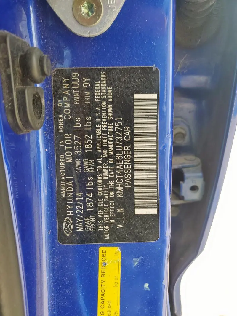 2014 HYUNDAI ACCENT GLS