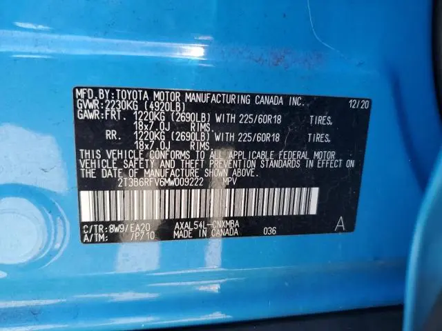 2021 TOYOTA RAV4 XLE PREMIUM  