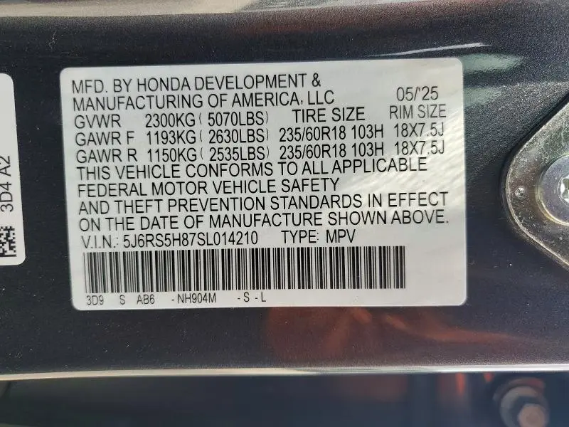 2025 HONDA CR-V SPORT-L  