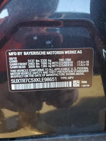 2019 BMW X3 SDRIVE30I  