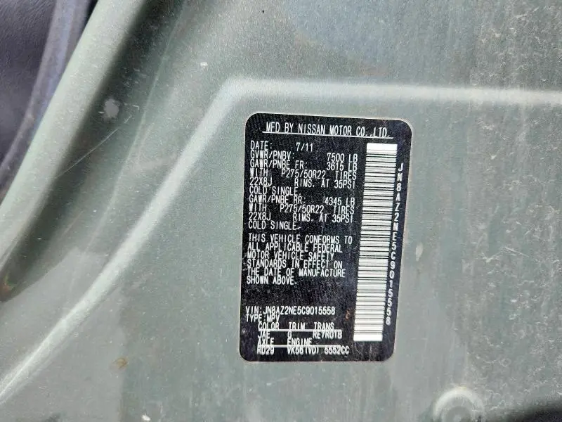 2012 INFINITI QX56 BASE  