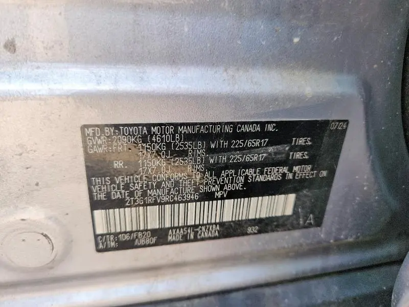2024 TOYOTA RAV4 LE  