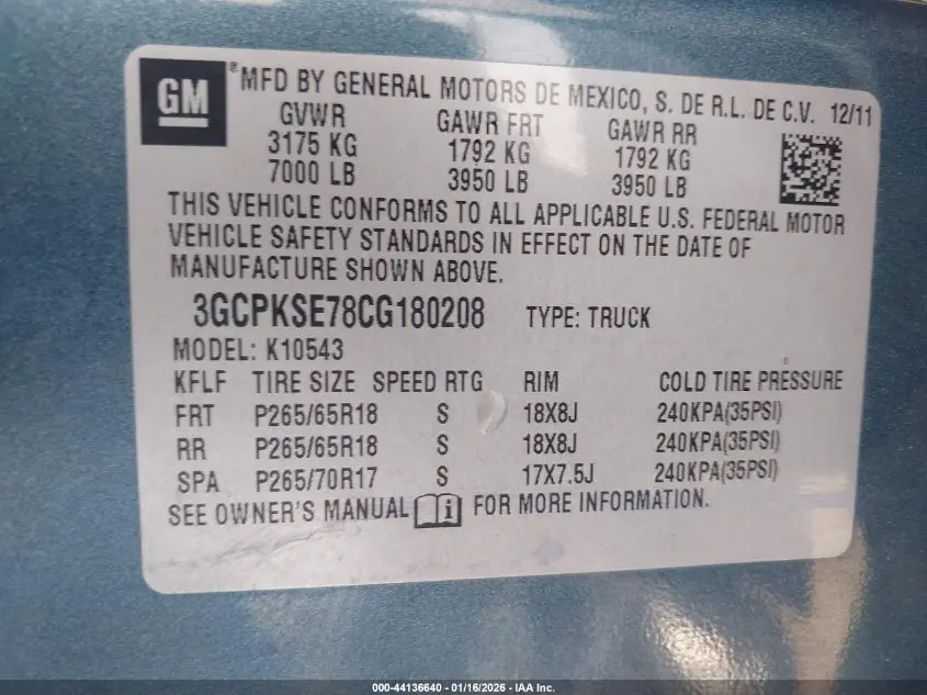 2012 CHEVROLET SILVERADO 1500 LT