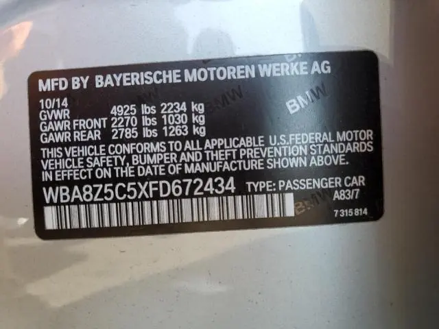 2015 BMW 328 XIGT SULEV  