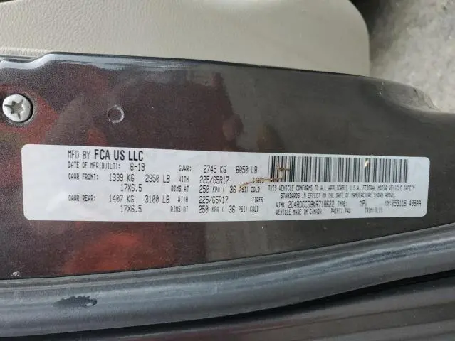 2019 DODGE GRAND CARAVAN SXT  