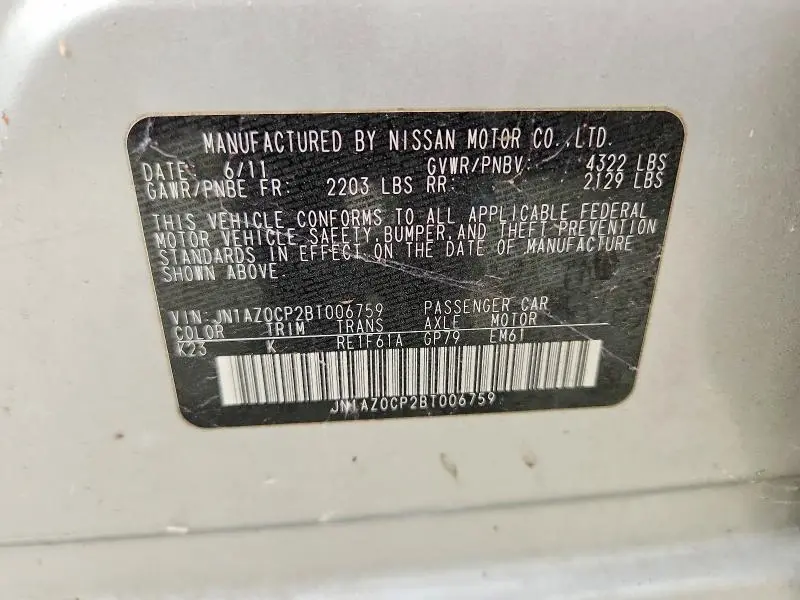 2011 NISSAN LEAF SV  