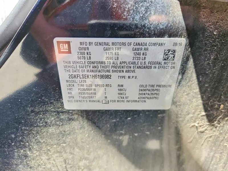 2017 GMC TERRAIN SLE  