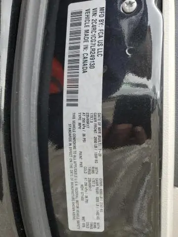 2020 CHRYSLER VOYAGER LX  