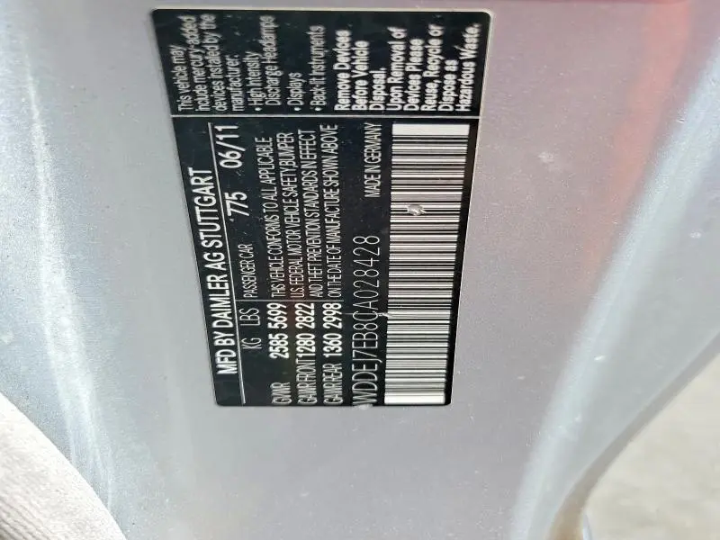 2012 MERCEDES-BENZ CL 63 AMG  