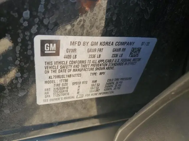 2022 CHEVROLET TRAILBLAZER RS  