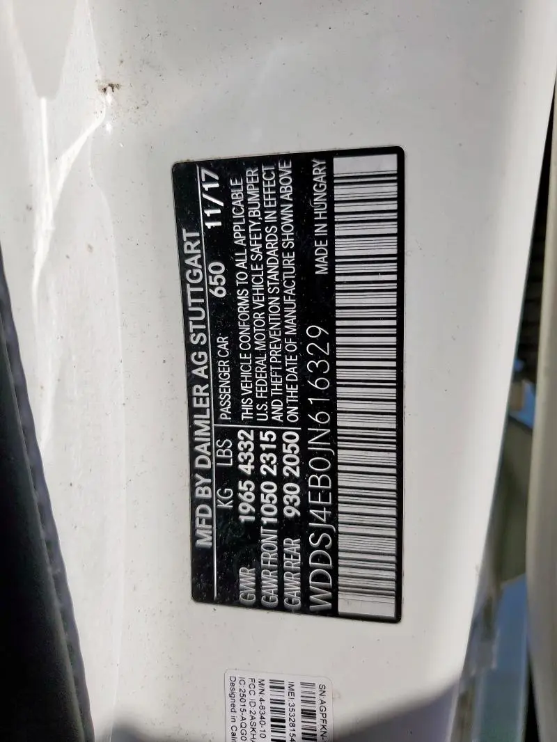 2018 MERCEDES-BENZ CLA 250  