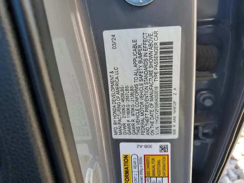 2024 HONDA ACCORD HYBRID SPORT  