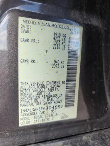 2015 NISSAN ALTIMA 2.5  