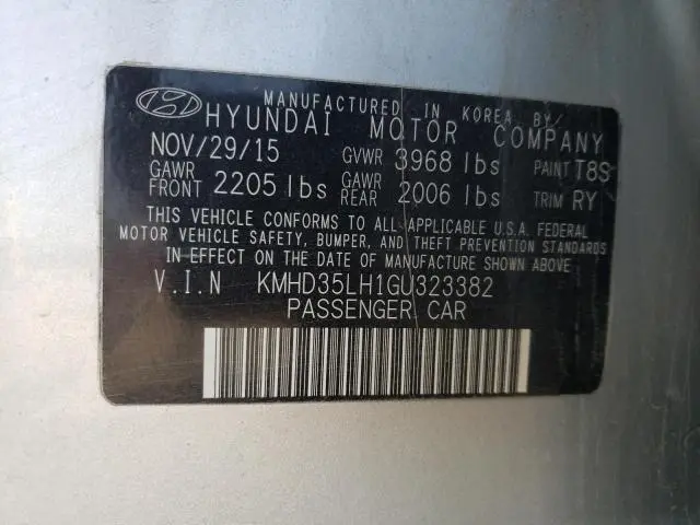 2016 HYUNDAI ELANTRA GT   