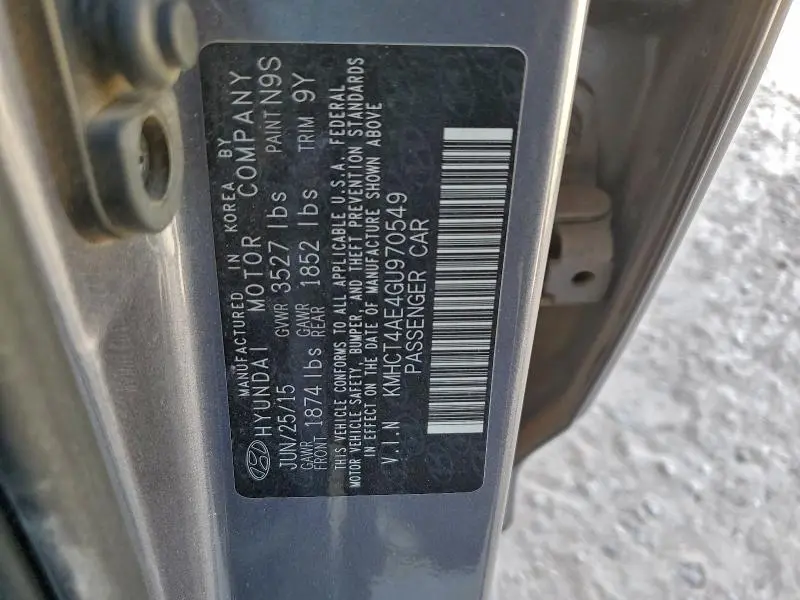 2016 HYUNDAI ACCENT SE  