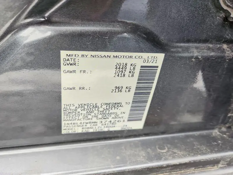 2021 NISSAN ALTIMA PLATINUM  