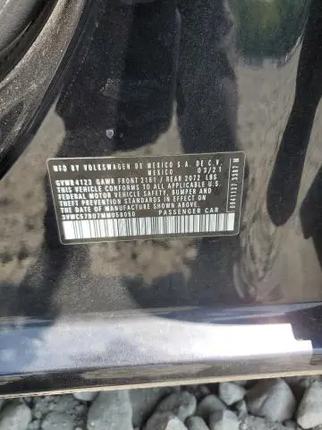 2021 VOLKSWAGEN JETTA S  