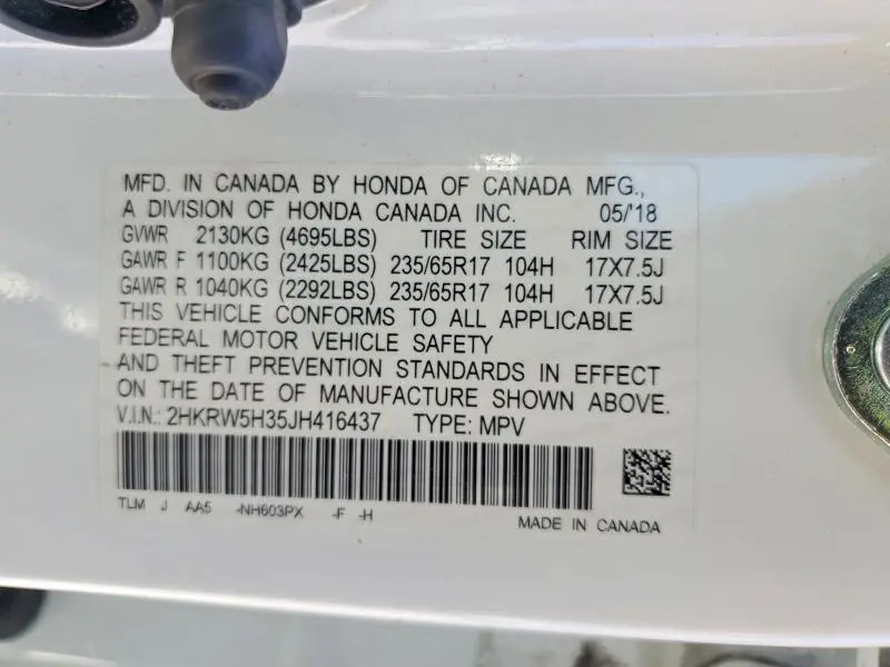 2018 HONDA CR-V LX  