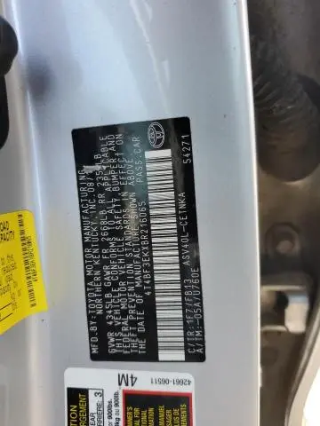 2011 TOYOTA CAMRY BASE  
