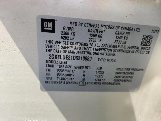 2013 GMC TERRAIN SLT  