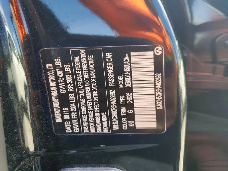 2017 INFINITI QX30 PREMIUM  