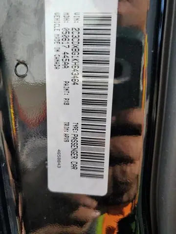 2019 DODGE CHARGER SXT  
