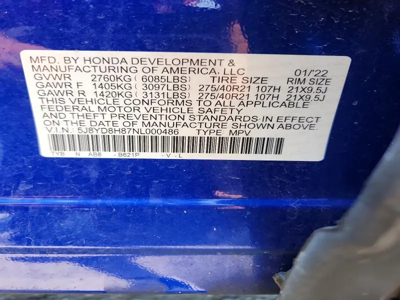 2022 ACURA MDX TYPE S ADVANCE  