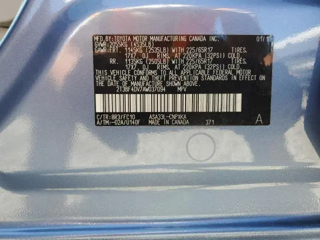 2010 TOYOTA RAV4   