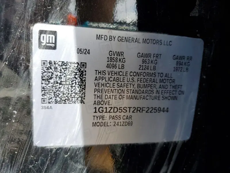 2024 CHEVROLET MALIBU   