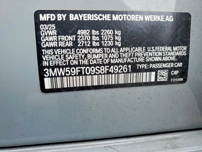 2025 BMW M340I   